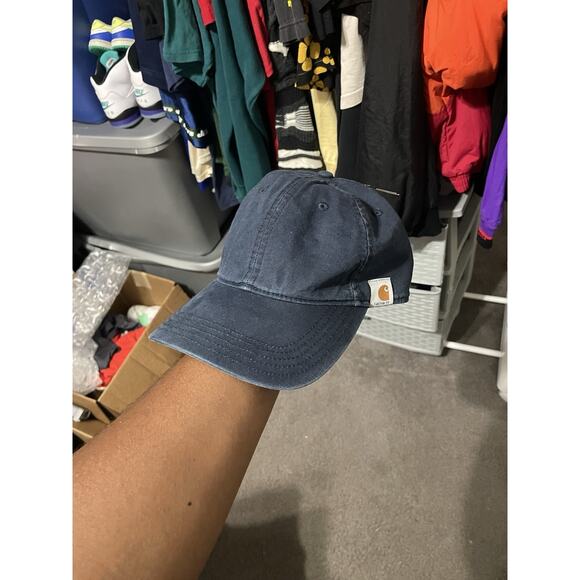 NWT Carhartt Cap Hat Adult Adjustable faded navy - Picture 1 of 5